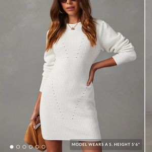 Vici Getting Cozy Sweater Dress - M